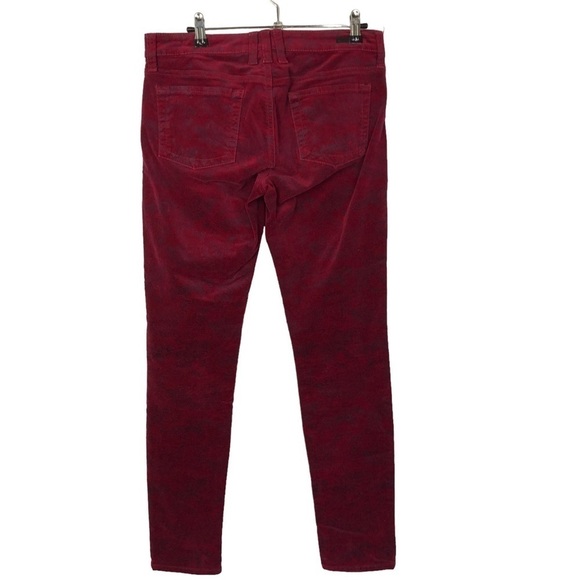 Kut from the Kloth Mia Toothpick Skinny Red Velvet Skinny Jeans 6 - Picture 2 of 3